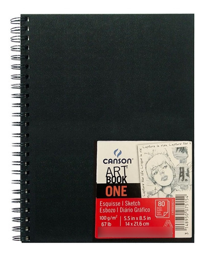 Canson Art Book One 14x21,5cm 100gm 80h Espiralado