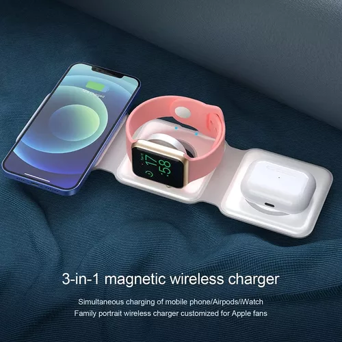 3 en 1 cargador inalámbrico para el iPhone de Apple iWatch / / AirPods