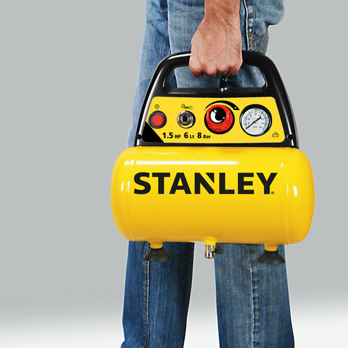 Compresor De Aire Stanley 6 Lts 1.5 Hp + Kit