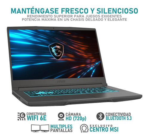 Laptop Gamer Msi Thin 15 Nvidia Geforce Rtx 4050 Intel Core I5 16gb Ram 1.4tb Ssd Windows 11 Home Mochila