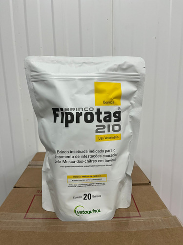 Kit 10 Pacotes De 20 Unidades Brinco Fiprotag 210 (200 Uni)