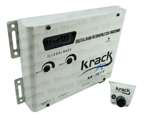 Epicentro Krack Restaurador De Bajo Bass Tipo Audiocontrol Woofer Amplificador Clase D Kb 10xp Blanco
