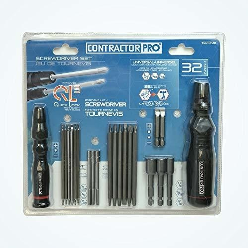 Maxtech Contractor Pro 16013mx Juego De Destornilladores, 32