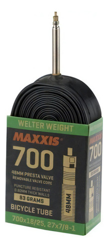 Câmara Ar Maxxis Speed 700 X 18/25 Bico 48mm Removível 83gr Tipo Da Válvula Presta