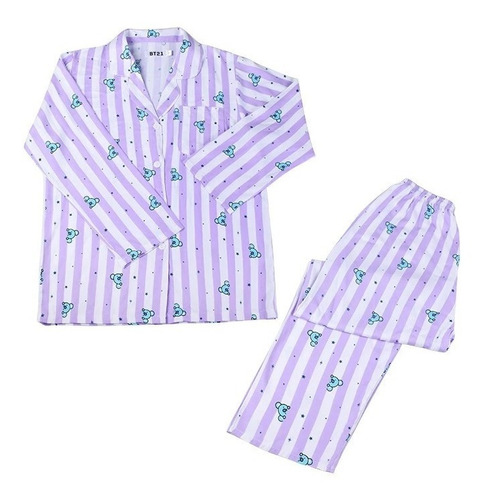 Pijama Bt21 De Bts, Camisa Y  Pantalon