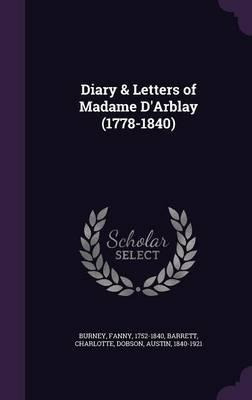 Libro Diary & Letters Of Madame D'arblay (1778-1840) - Fr...