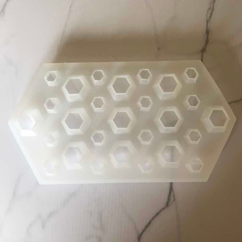 Imagen 2 de 5 de Molde Silicona Resina Joyeria Diamantes Varios 2 Medidas