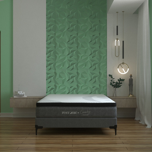 Colchón Restonic King Size Crossby Firme Ortopédico Tratamiento Iceefeel
