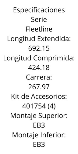 Amortiguador 85305 = 65422 3919962 3175509 359013406