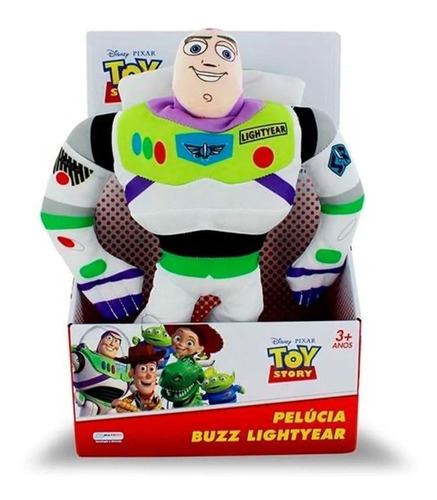Boneco Pelúcia Buzz Lightyear Toy Story Com Som - Multikids