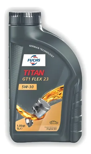 Kit 5 Oleo Lubrificante Fuchs Titan 5w30 Gt1 23 Sintetico