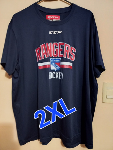 Playera Deportiva Hockey Rangers Ccm 2xl Original Nhl