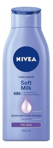Crema Corporal Nivea Soft Milk Piel Seca 400 Ml