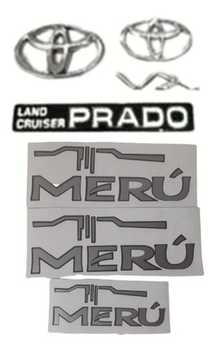 Kit Emblema Completo Con Etiquetas Toyota Meru
