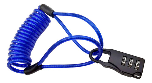 Candado De Combinación Con Cable, Candado De Código Azul