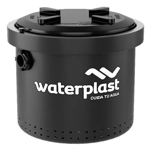 Cámara De Registro De Lodos Biodigestor Waterplast 100 L Color Negro