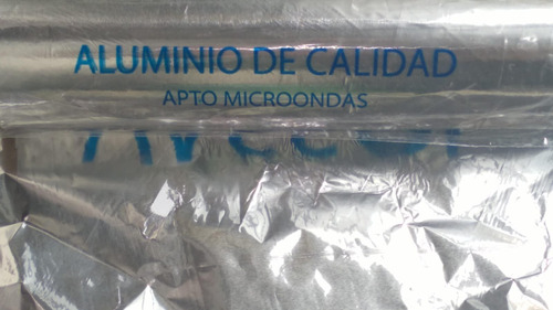 Rollo Papel Aluminio 1kg P Gastronomia Grueso Microonda 38m