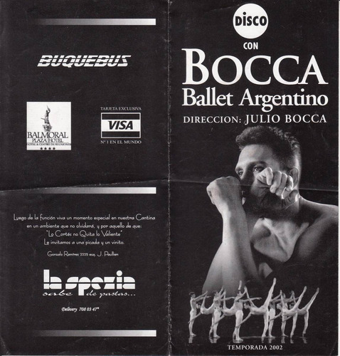 Ballet Argentino Julio Bocca Teatro El Galpon Uruguay 2002