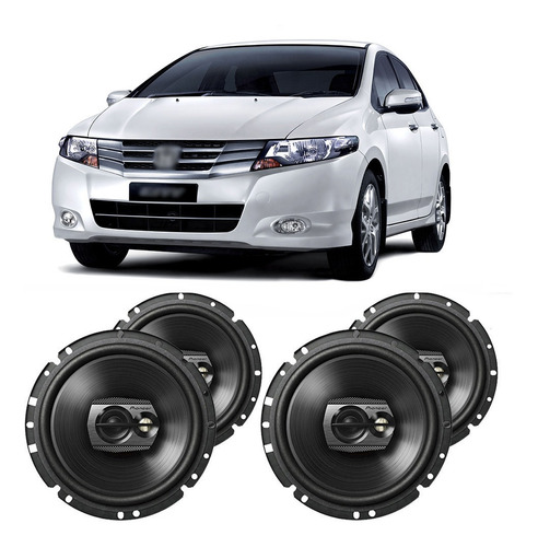 Alto Falante Honda City 2009 A 2012 Pioneer 200w Rms