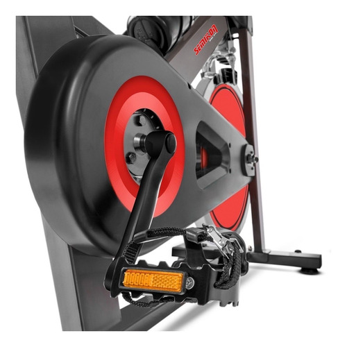 Imagen 3 de 4 de Bicicleta fija Semikon TE-941F para spinning gris y roja