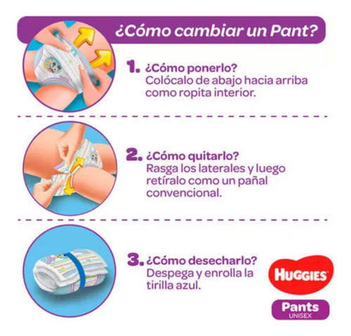 Pañales Huggies Natural Care Pants Xxg 52 Unidades Extra Extra Grande (xxg) Sin Género