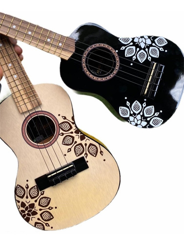 Ukeleles Acusticos Sopranos Color Miel +forro+tutorial+envio
