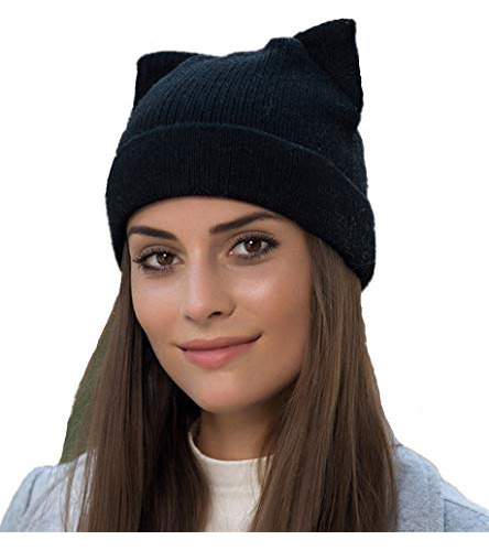 Gorro De Lana Tejido Con Trenza Para Invierno