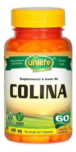 Colina Vitamina B8 60 Cápsulas