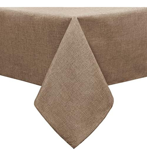 Mantel Rectangular De Lino Sintético - Mantel Lavable Resist