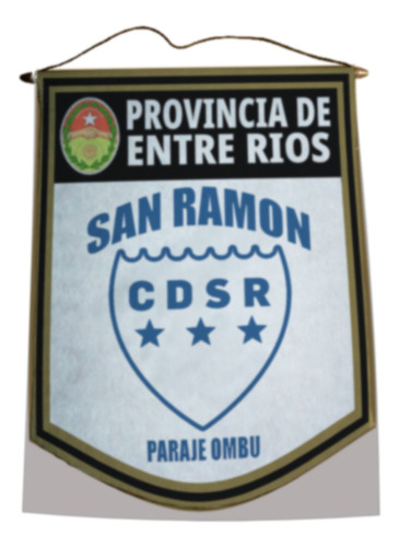 Banderin 40cm Gold San Ramon Ombu Entre Rios San Ramon Ombu Entre Rios San Ramon Ombu Entre Rios