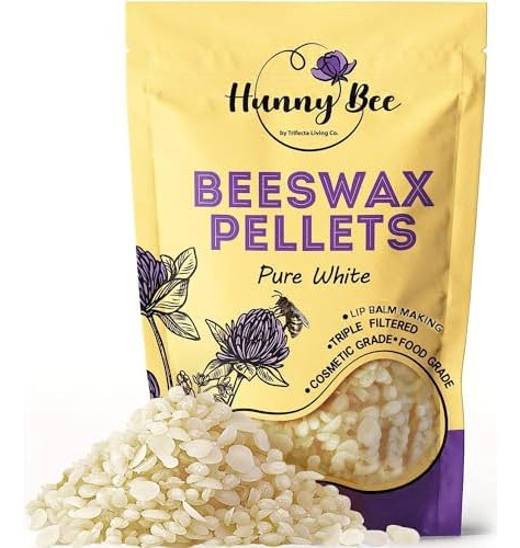 Pellets De Cera De Abeja Blanca Orgánica Hunnybee - (1...