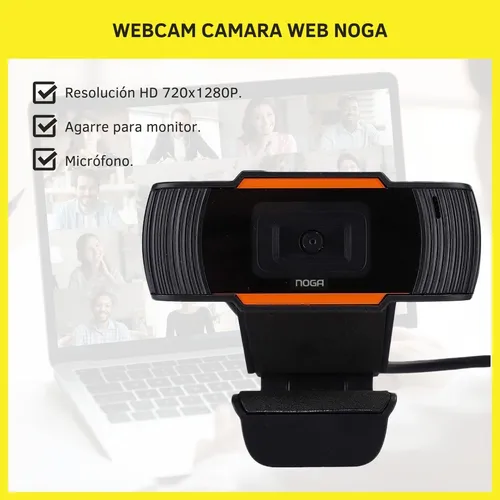 Camara Web Webcam Para Pc Con Microfono Hd 720p Noga Pcreg