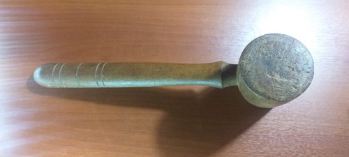 Martillo De Madera Cabeza Redonda De Carpintero Antiguo (Usado)