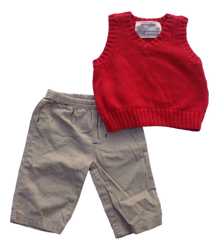 Conjunto Pantalón Y Chaleco Para Niño Bebé 3m Child Of Mine