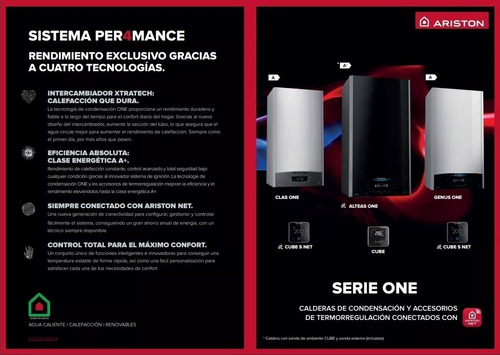 Imagen 5 de 6 de Caldera Dual Ariston Clas One 24kcal Condensacion