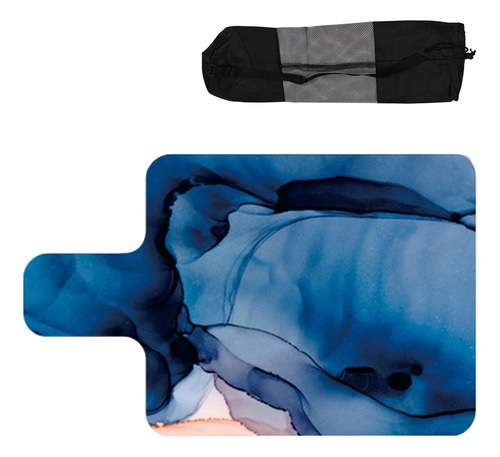 Pilates Reformer Mat Towel Durable For Fitness Strength Blue