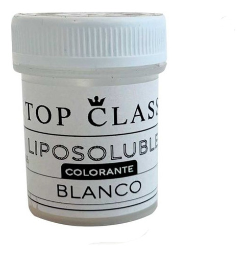 Colorante En Polvo Liposoluble 5gr X1 Blanco Top Class