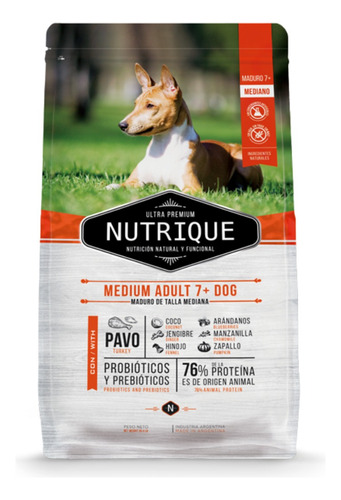 Alimento Nutrique Para Perro Medium Adulto +7 Años Bolsa 3kg