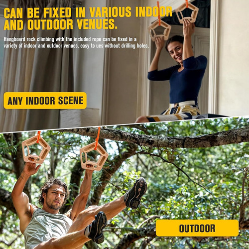 Soporte De Madera Para Escalada, Colgante Portátil Roc-fs
