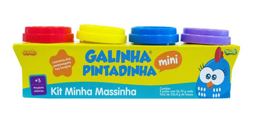 Imagem 1 de 1 de Kit Minha Massinha Galinha Pintadinha Com 4 Unidades - Sunny