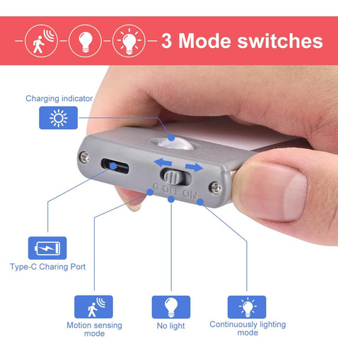 Luz Led Para Gabinete Con Sensor De Movimiento