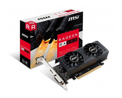 Placa De Video Vga Msi Radeon Rx 550 2gt Lp Oc Gtia Pce