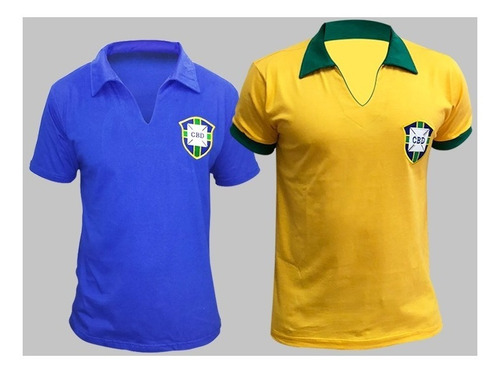 Camisas Retro Brasil 1958 E 1962 | Parcelamento sem juros