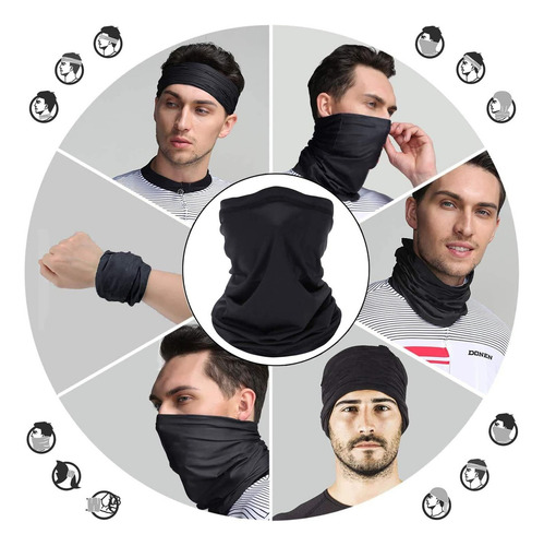 Pack 2 Bandanas Cuello Invierno Polainas Tubular Polar Frio