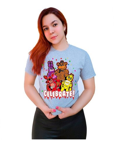 Polera Five Nights At Freddy's Video Juego Celebrate C-760