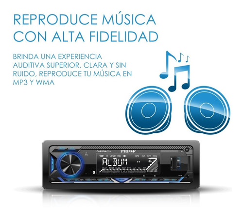 Imagen 8 de 9 de Autoestereo Amplificado Con Usb,sd,auxiliar Y Bluethoot
