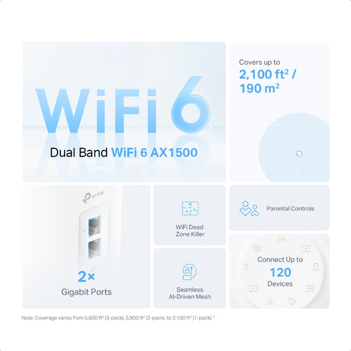 Kit 2 Router Deco X10 Tp-link Banda Dual Ax1500 Wi-fi 6 Mesh