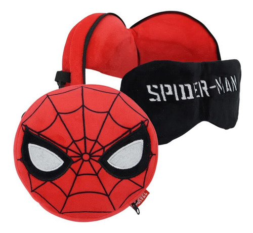 Homem Aranha Mascara Dormir Almofada Pescoço Oficial Marvel