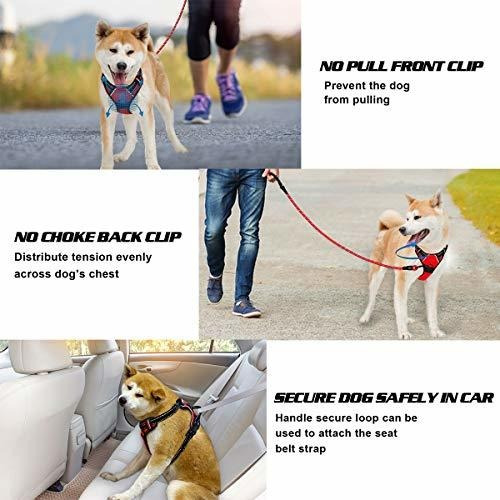 Arnés Para Perros Reflectante De Paso Grande Con Clip Front Arnés Para Perros Reflectante De Paso Grande Con Clip Front