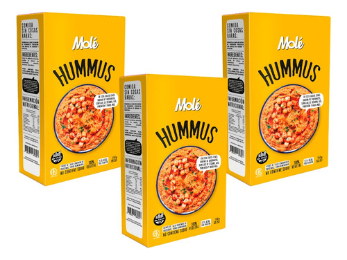 Pack X 3 Hummus Mole 150 G